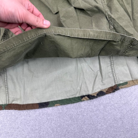 Vintage US Military M65 Field Jacket Mens Small X Short Woodland Camo Coat Lined - Picture 12 of 16